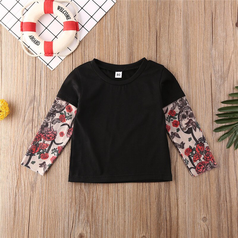 CANIS baby's sets Toddler Newborn Tops T-shirt Kid Baby Boy Girl unisex Bodysuit casual tops long sleeve cotton outfits